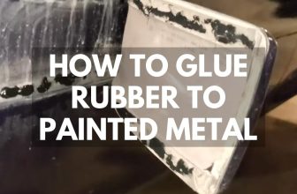 how to glue rubber to painted metal