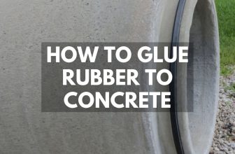 how to flue rubber to concrete