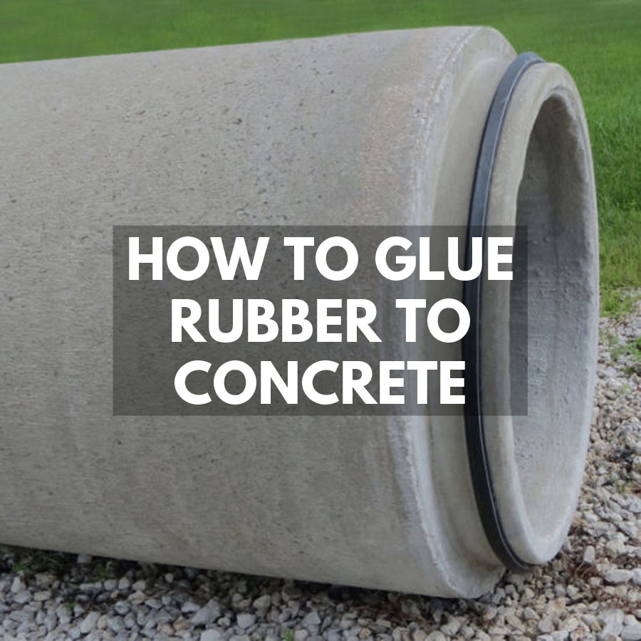how to flue rubber to concrete